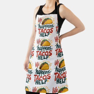 Tablier Amusant Taco Lover Fiesta Humour alimentaire Art B