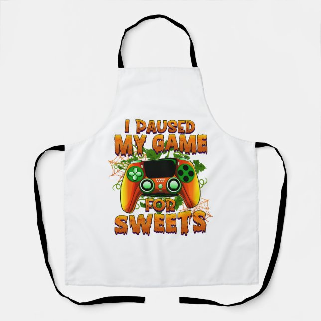 Tablier Amusante tenue d'Halloween pour Gamer - Halloween  (Recto)