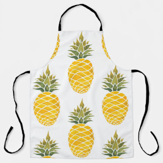Tablier Ananas. Aquarelle peinture à la main w