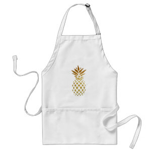 Tablier Ananas d'or, fruit en or