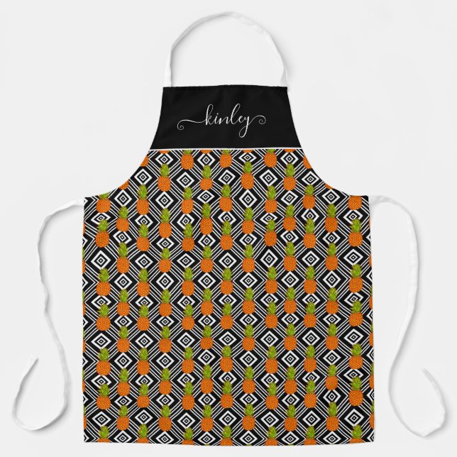 Tablier Ananas géométriques (Recto)