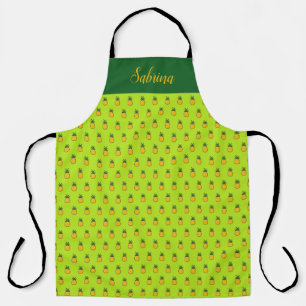 Tablier Ananas personnalisé Tropical Luau Kitchen Apron
