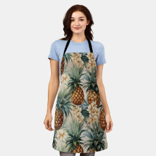 Tablier Ananas tropicaux Mariage floral