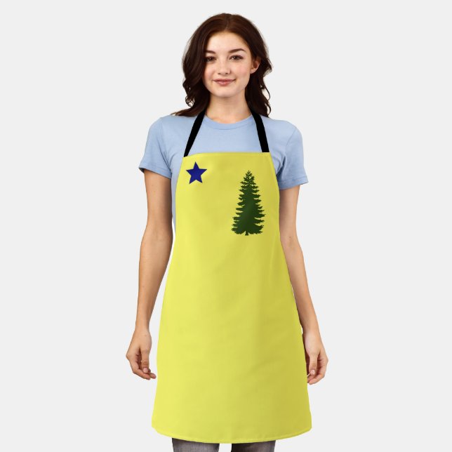 Tablier Ancien drapeau du Maine (1901) (Porté)