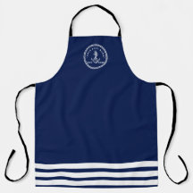 Ancre nautique et corde Nom du bateau Marine Bleu