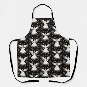 Tablier Ange de Noël Pailleté Chrétien Xmas Religieux