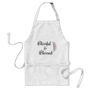 Tablier Angel Feather Blissful Blessful Zen chef apron