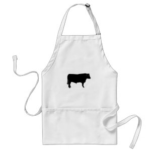 Tablier Angus noir Taureau