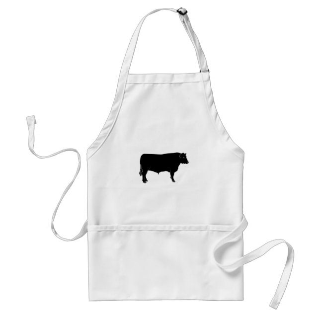 Tablier Angus noir Taureau (Devant)