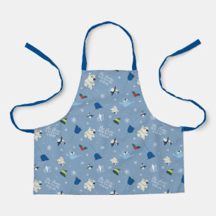 Tablier Animal Friends "Bye Buddy" Motif d'hiver