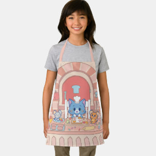 Tablier Anime Tom, Jerry et boulangerie Tuffy