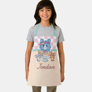 Tablier Anime Tom, Jerry et Tuffy Dessert Parlor
