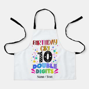 Tablier Anniversaire Fille 10 Chiffres doubles