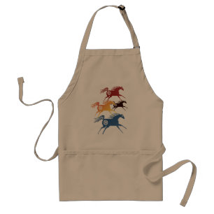 Tablier antique de chevaux