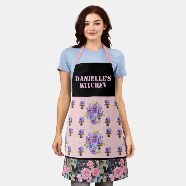 Tablier Ap personnalisable Ap de couleur d'aquarelle Vinta (Porté)