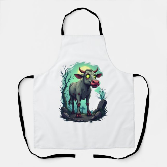 Tablier Apocalypse de vache zombie (Recto)
