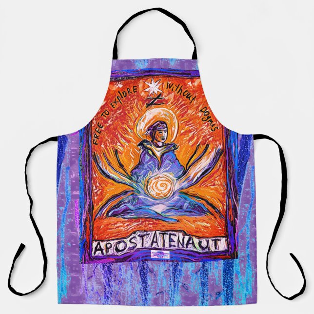 Tablier Apostatenaut - explorer sans dogmes Purple (Recto)