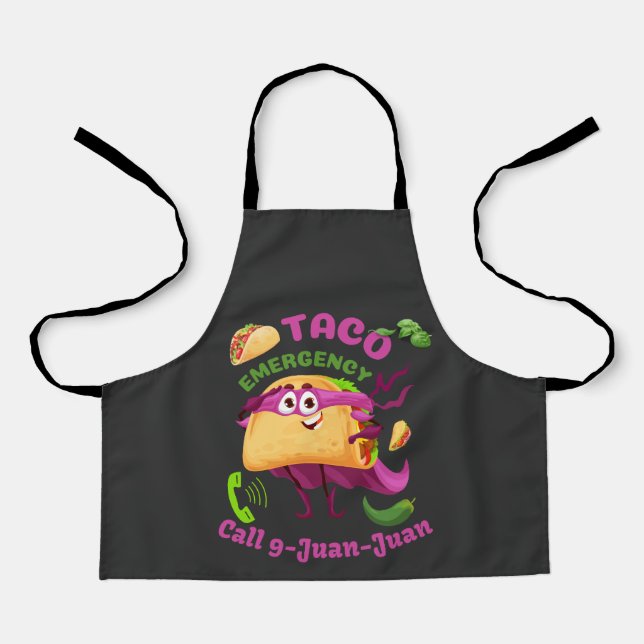 Tablier Appel d'urgence Taco 9 Juan Juan Mexicain (Recto)