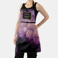 Appron monogramme professionnel améthyste violet m