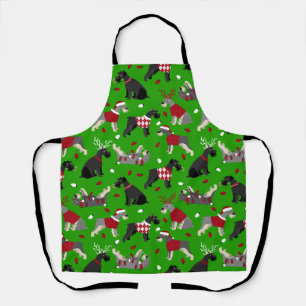 Tablier Appron Schnauzer de Noël