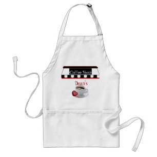 Tablier Apron Ajouter Votre Nom Café Shop