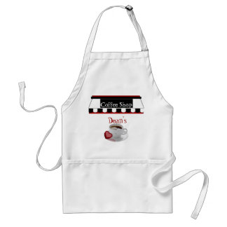 Tablier Apron Ajouter Votre Nom Café Shop