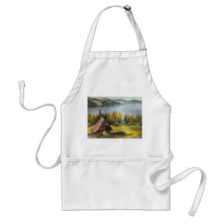 Tablier Apron Ann Hayes Chalet Peinture Près Du Lac