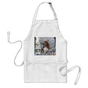 Tablier Apron Avec Basset Hound Visiter Les Ruines Du Chât