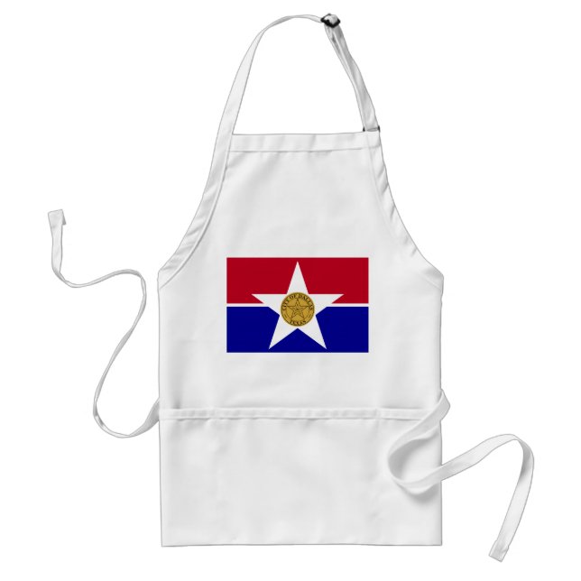 Tablier Apron avec Drapeau de Dallas, USA (Devant)