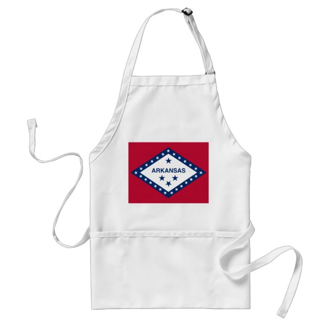 Tablier Apron avec Drapeau de l'Arkansas, U.S.A. (Devant)