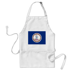 Tablier Apron avec Drapeau de Virginie, U.S.A.