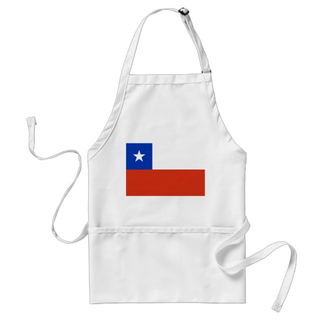 Tablier Apron avec drapeau du Chili (Devant)