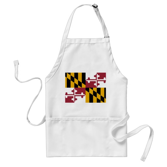 Tablier Apron avec drapeau du Maine, États-Unis (Devant)