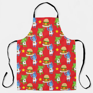 Tablier Apron "BBQ & Burgers avec Rudy & Rocky"