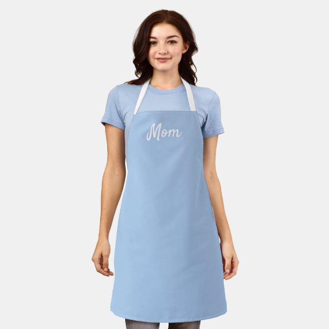 Tablier Apron bleu clair (Porté)