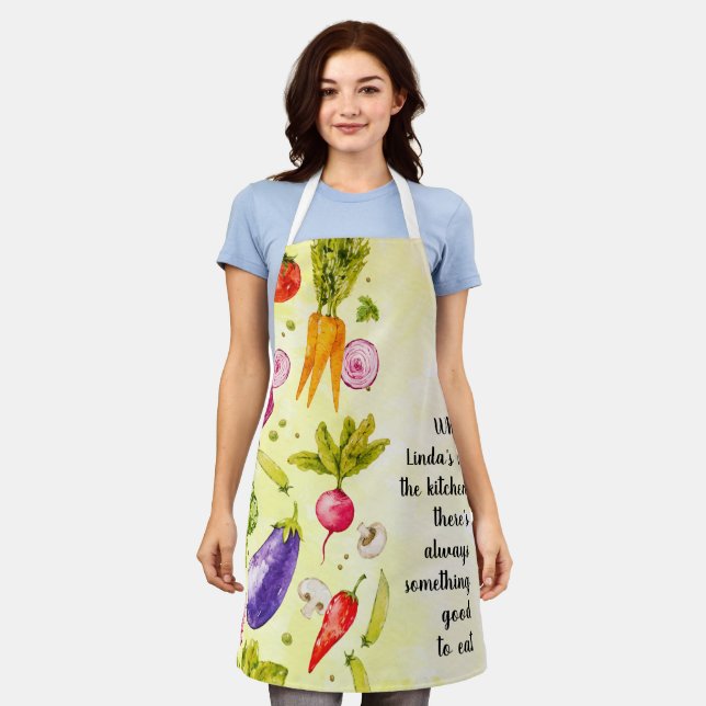 Tablier Apron cascade de légumes (Porté)