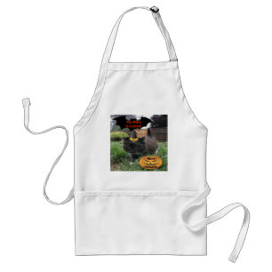 Tablier Apron Chat Noir La Sorcière Arrive