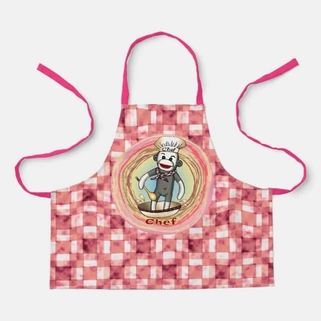 Tablier Apron Chef Singe Sock (Recto)