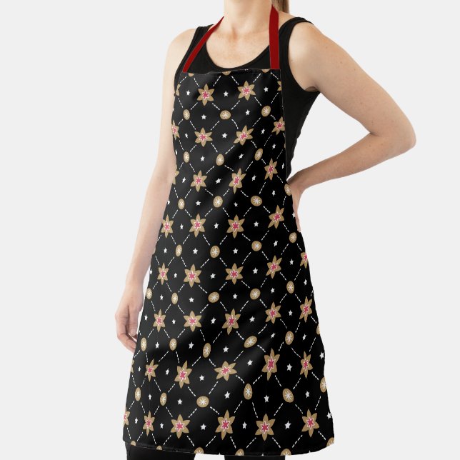 Tablier Apron Chic Poinsettias (Insitu)
