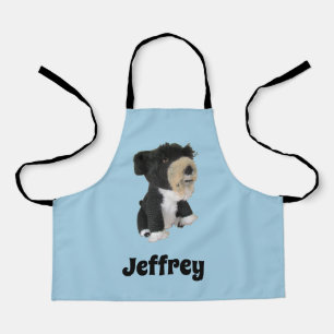 Tablier Apron - Chien de jouets noir et blanc