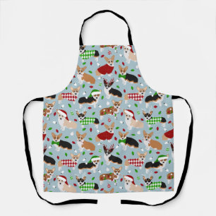 Tablier Apron Chiens de Noël Corgi