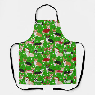 Tablier Apron Chiens de Noël Corgi