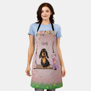 Tablier Apron Dachshund aux cheveux longs