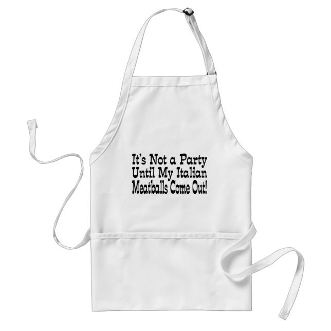 Tablier Apron de boulettes italiennes (Devant)