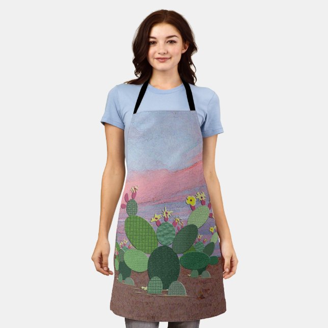 Tablier Apron de Calico Cactus (Porté)