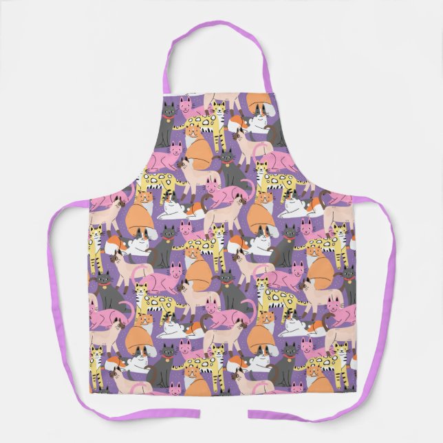 Tablier Apron de chats mignons (Recto)