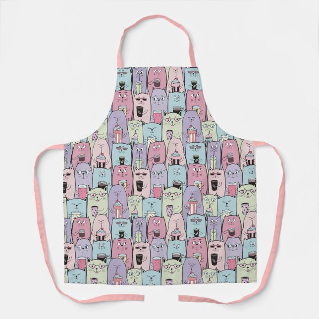 Tablier Apron de chats mignons (Recto)