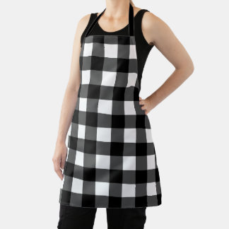 Tablier Apron de contrôle des bisons noirs et blancs