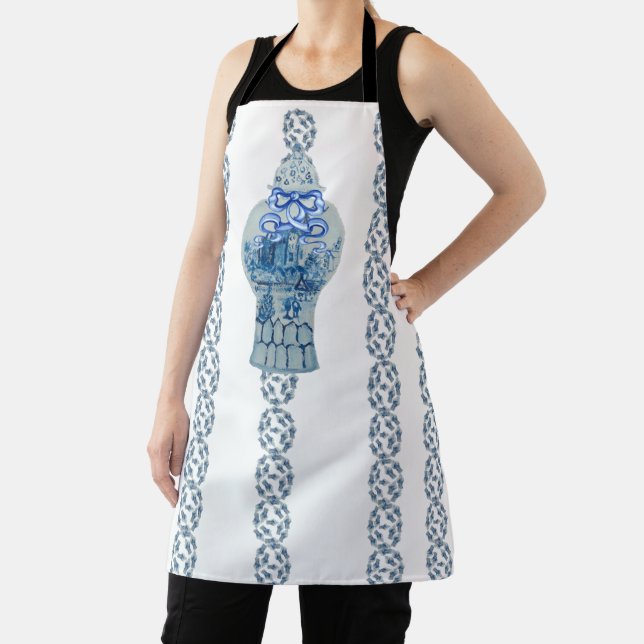 Tablier Apron de Jar Bleu et Blanc (Insitu)