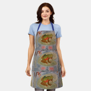 Tablier Apron de l'étang de grenouilles d'été